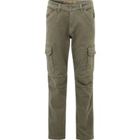 GLOBETROTTER Cargohose, aufgesetzte Taschen, für Herren, grün, 33/32 von GLOBETROTTER