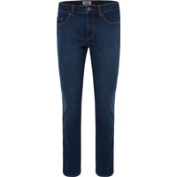 GLOBETROTTER Jeanshose, Swing-Pocket, uni, für Herren, blau, 31/32 von GLOBETROTTER