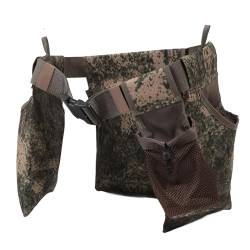 Outdoor-Jagd-Hüfttasche, Verstellbarer Gürtel, Gürteltasche mit 4 Taschen, Multifunktionale Aufbewahrungstasche für die Outdoor-Jagd, Herbst und Winter von GLOGLOW