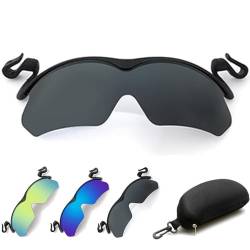 GLSAYZU 2024 New Clip-Cap-Sonnenbrille, Clip Cap Sports Sunglasses, Polarized Clip Cap Sunglasses für Herren und Damen, Clip-Sonnenbrille mit Baseballkappe, UV400 (Black) von GLSAYZU