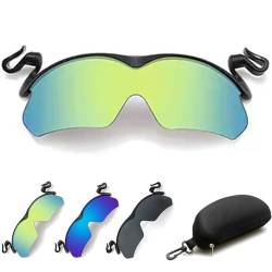 GLSAYZU 2024 New Clip-Cap-Sonnenbrille, Clip Cap Sports Sunglasses, Polarized Clip Cap Sunglasses für Herren und Damen, Clip-Sonnenbrille mit Baseballkappe, UV400 (Green) von GLSAYZU