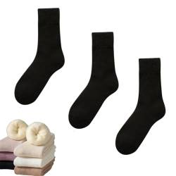 GLSAYZU Kuschelige Unisex-Winter-Thermosocken aus Samt, Winter Thermal Socks, Thick Thermal Socks for Women Winter Warm Socks (3Pair-E,One Size) von GLSAYZU