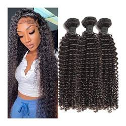 Haarbündel Brasilianischer versauter lockiger Bündel unverarbeiteter Jerry Curly Human Hair Bündel 1/3/4 PCs Brasilianische Jungfrau Kinky Curly Hair Bündel natürliche schwarze Farbe Haarverlängerunge von GLigeT