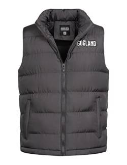 GOGLAND Tjörn Unisex Steppweste mit Stehkragen und durchgehendem Reißverschluss, Seitentaschen und Innentasche, Unisex (as3, alpha, m, regular, regular, grau) von GOGLAND