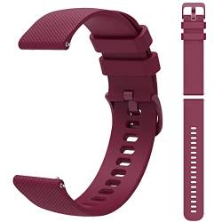 GOHHME Uhrenarmbänder 20mm Ersatzbänder mit Silikon für Traditionelle/Smarte Uhren Männer Frauen von GOHHME