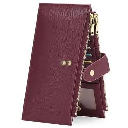 GOIACII Slim Multi-Slot Wallet RFID-Blockierung Lange Geldbörse Frauen Kreditkarteninhaber Zipper Münze Geldbörse Karte Brieftasche Frauen von GOIACII