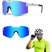 GOLDEN Monoscheibensonnenbrille Sonnenbrille Schutzbrille Sportbrille Fahrradbrille Brille UV 400 von GOLDEN