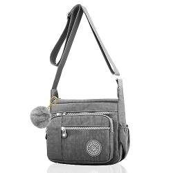 GOLDNICE Umhängetasche für Frauen mit mehreren Taschen, wasserdichte Umhängetasche, geräumige Hobo-Cross-Body-Kuriertasche, lässige Nylon-Geldbörse, Handtasche für Reisen und den täglichen Gebrauch, von GOLDNICE