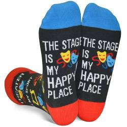 GOLIN Socken für Männer, Frauen, Teenager, lustige Geschenke für Angelliebhaber, Theaterliebhaber und mehr, Theater, Medium von GOLIN