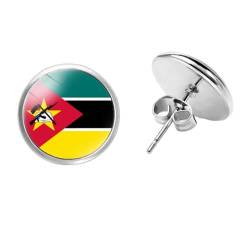 Mode Persönlichkeit Mosambik Flagge Ohrstecker Mode Afrikanische Nationalflagge Charm Baumeln Ohrringe, Schmuck Weihnachten Charm Schmuck Geschenk Accessoires Für Frauen Männer, Mode Ohrring von GONMFKM