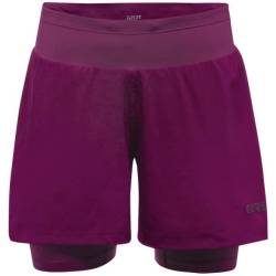 GOREWEAR R5 Damen 2in1 Shorts Laufshorts (Violett 40 ) Laufshorts von GOREWEAR