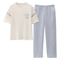 GOSO Mädchen Schlafanzug Set Pullover weiche kurze Ärmel lange Hose Nachtwäsche Mädchen Loungewear PJ Set von GOSO