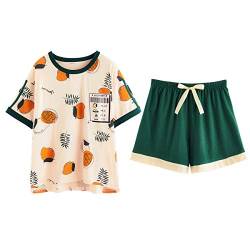 GOSO Pyjamas für Mädchen drucken Kurze Ärmel Shorts Casual Sleepwear Tops & Pants Geschenk für Kinder von GOSO