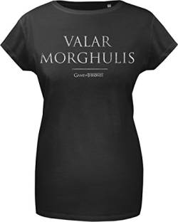 GOZOO Game of Thrones T-Shirt Damen Valar Morghulis 100% Baumwolle schwarz S von GOZOO