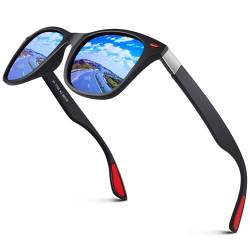 GQUEEN Sonnenbrille Herren Damen Polarisierte Leichtgewicht Rechteck 100% UV Schutz von GQUEEN