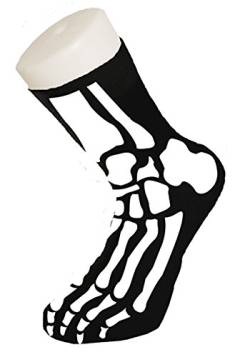 Witzige Socken mit Aufdruck - Skelett Socken | Lustige Socken für Männer & Frauen | Socks mit Motiv | Ideale Weihnachtsgeschenke | Halloween, Karneval, Fasching, Partys von GR Gift Republic