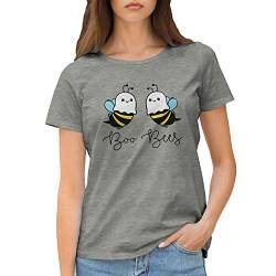 Boo Bees Classic Halloween Damen Grau T-Shirt Size XL von GR8Shop