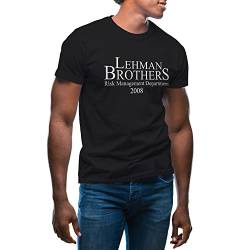 Lehman Brothers Risk Management Department 2008 2022 Herren schwarz T-Shirt Size L von GR8Shop