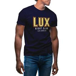 Lux Night Club Lucifer Morningstar Herren Marineblaues T-Shirt Size XXL von GR8Shop