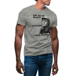 Steve McQueen How Are Your Breaks | Herren Grau T-Shirt Size L von GR8Shop