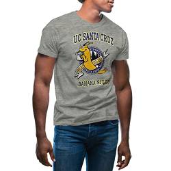 UC Santa Cruz Pulp Fiction Banana Slugs Herren Grau T-Shirt Size L von GR8Shop
