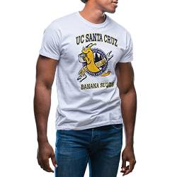 UC Santa Cruz Pulp Fiction Banana Slugs Herren Weißes T-Shirt Size 3XL von GR8Shop