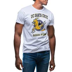 UC Santa Cruz Pulp Fiction Banana Slugs Herren Weißes T-Shirt Size M von GR8Shop