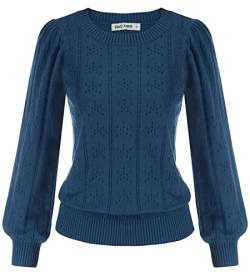 GRACE KARIN Langarm Pullover Polyester Pullover Damen v Ausschnitt Strickpullover CL834-2 2XL von GRACE KARIN