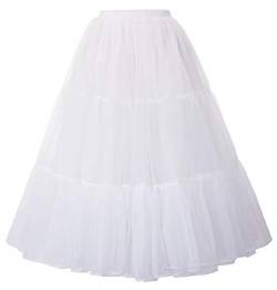GRACE KARIN Petticoat Reifrock Unterrock Petticoat Underskirt Petticoat Reifröcke Unterrock für Rockabilly Kleid Festliches Kleid Brautkleid Weiß XXL 2512-2 von GRACE KARIN