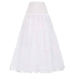 GRACE KARIN weiß Petticoat für Wedding Bridal Petticoat Rockabilly Kleid Unterrock L CL421-2 von GRACE KARIN