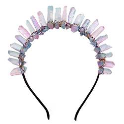 GRACEART Kristall Quarz Tiara Meerjungfrau Krone Stirnband (Regenbogen) von GRACEART