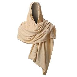 GRACEART Schal Schal Hood Flügelpuppe Mittelalter Zauberer Kostüm Wrap Umhang mit Pin von GRACEART