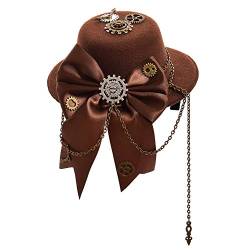 GRACEART Steampunk Hut Frauen Topper Kopfbedeckungen (D) von GRACEART