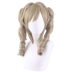 Cosplay Anime Role Play Coser Wig For Barbara Gunnhildr Flaxen Curly Hair Heat Resistant Synthetic Wigs von GRACETINA HOO