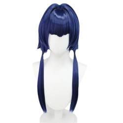Cosplay Anime Role Play Coser Wig For Candace Long Dark Blue Hair Heat Resistant Synthetic Wigs von GRACETINA HOO