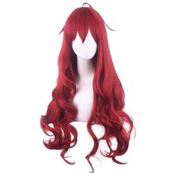 Cosplay Anime Role Play Coser Wig For Eris Boreas Greyrat Long Red Curly Hair Heat Resistant Synthetic Wigs von GRACETINA HOO