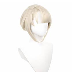 Cosplay Anime Role Play Coser Wig For Freminet Short Blonde Hair Heat Resistant Synthetic Wigs von GRACETINA HOO