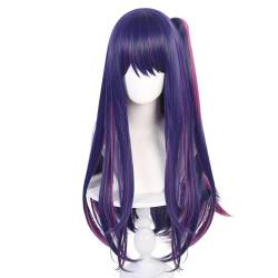 Cosplay Anime Role Play Coser Wig For Hoshino Ai Long Blue Purple Hair Heat Resistant Synthetic Wigs von GRACETINA HOO