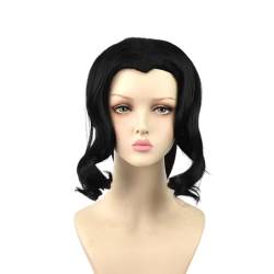 Cosplay Anime Role Play Coser Wig For Kibutsuji Muzan Black Curly Hair Heat Resistant Synthetic Wigs von GRACETINA HOO