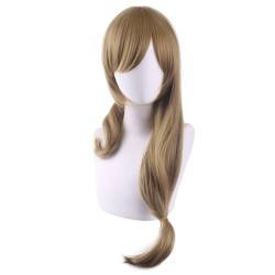 Cosplay Anime Role Play Coser Wig For Lisa Minci Long Flaxen Brown Hair Heat Resistant Synthetic Wigs von GRACETINA HOO