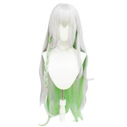 Cosplay Anime Role Play Coser Wig For The Greater Lord Rukkhadevata Silver Gradient Green Long Hair von GRACETINA HOO
