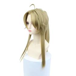 Cosplay Anime Role Play Coser Wig For Yanqing Honkai: Star Rail Flaxen Blonde Ponytail Long Hair von GRACETINA HOO