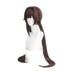Cosplay Anime Role Play Wig For Li Sushang Long Brown Double Ponytail Hair Heat Resistant Synthetic Wigs von GRACETINA HOO