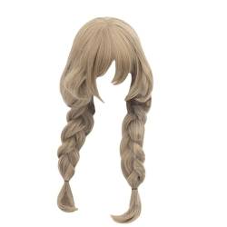 Cosplay Anime Role Play Wig For Lisa Flaxen Double Ponytail Long Hair Heat Resistant Synthetic Wigs von GRACETINA HOO