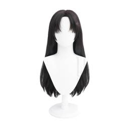 Cosplay Anime Role Play Wig For Michiko Identity V Long Black Hair Heat Resistant Synthetic Wigs von GRACETINA HOO