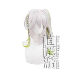 Cosplay Anime Role Play Wig For Nahida Lesser Lord Kusanali White Green Gradient Long Hair von GRACETINA HOO