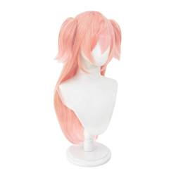 Cosplay Anime Role Play Wig For Yanfei Pink Gradient Long Hair Heat Resistant Synthetic Wigs von GRACETINA HOO