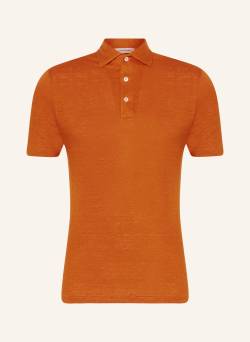 Gran Sasso Jersey-Poloshirt Aus Leinen orange von GRAN SASSO