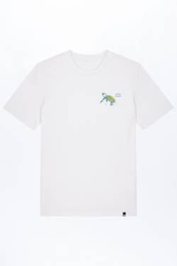 Baby Turtle Vintage White T-Shirt, Baumwolle von GREEN SHIRTS