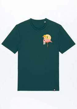 Flamingo Summer Basic T-Shirt aus Bio Baumwolle, Bio Baumwolle von GREEN SHIRTS